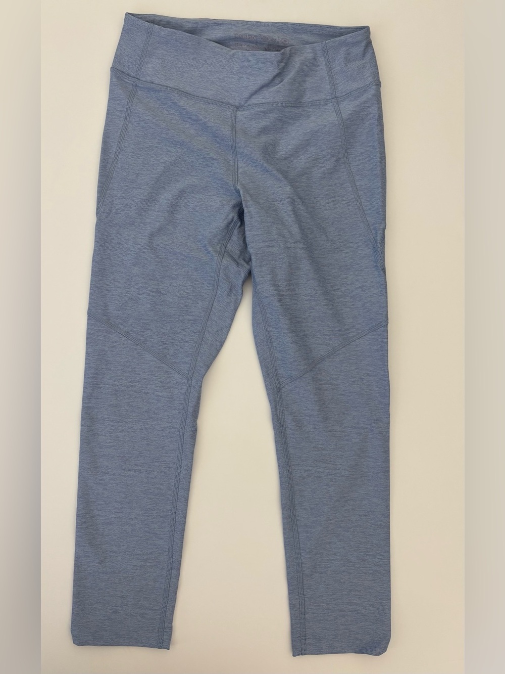 Outdoor Voices Women’s Blue Mid Rise medium leggings Yoga athleisure momcore